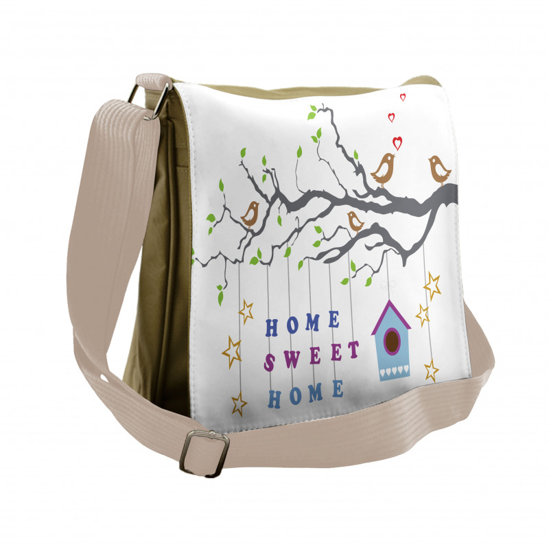 Bird Tree Stars Messenger Bag