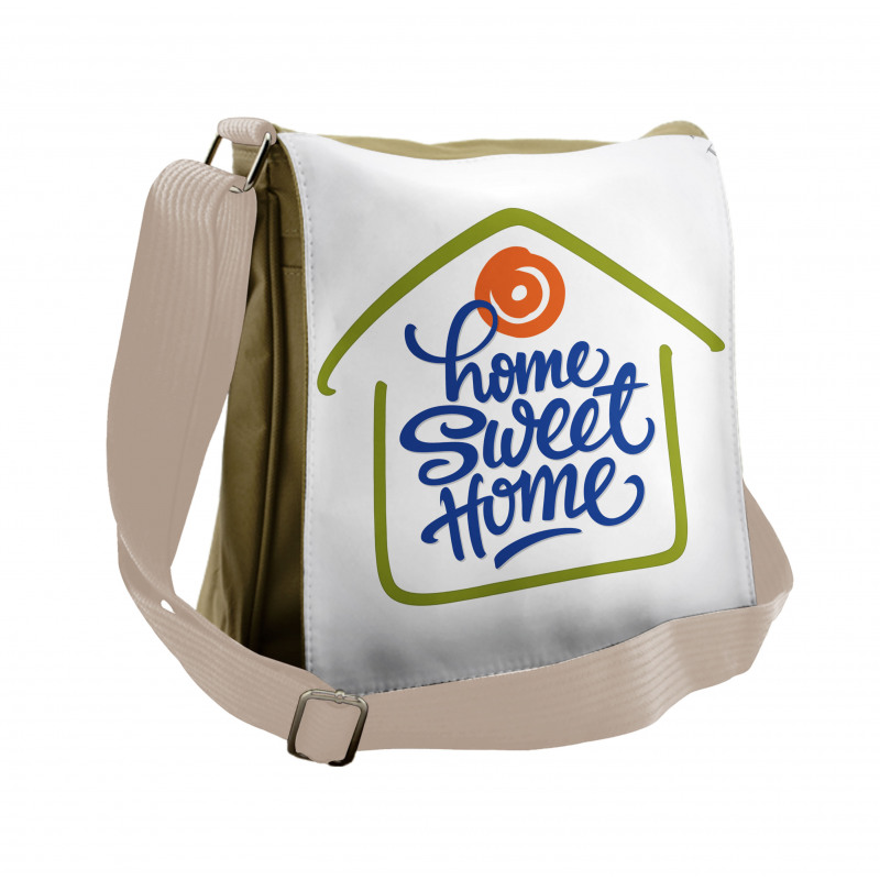 Doodle House Messenger Bag