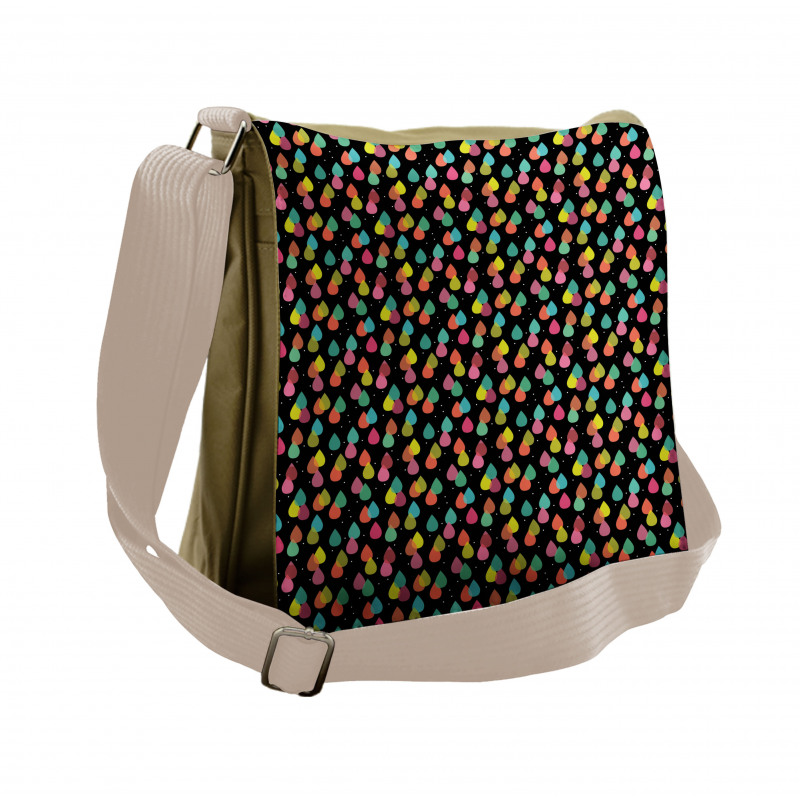 Abstract Raindrops Art Messenger Bag