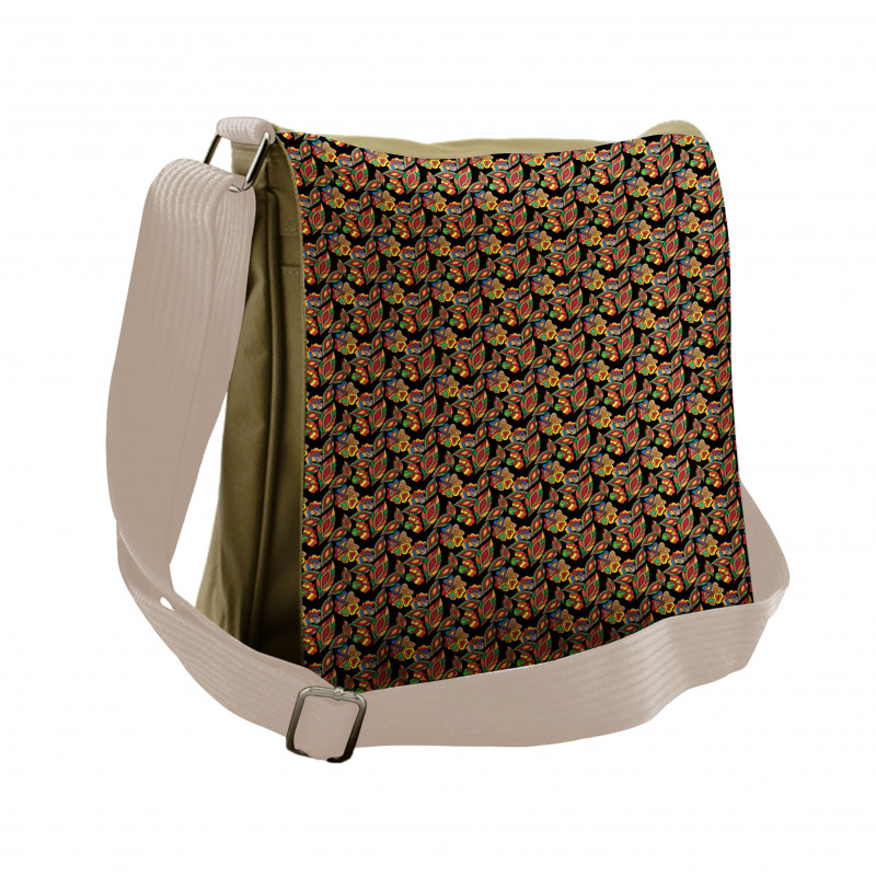 Exotic Autumn Garden Messenger Bag