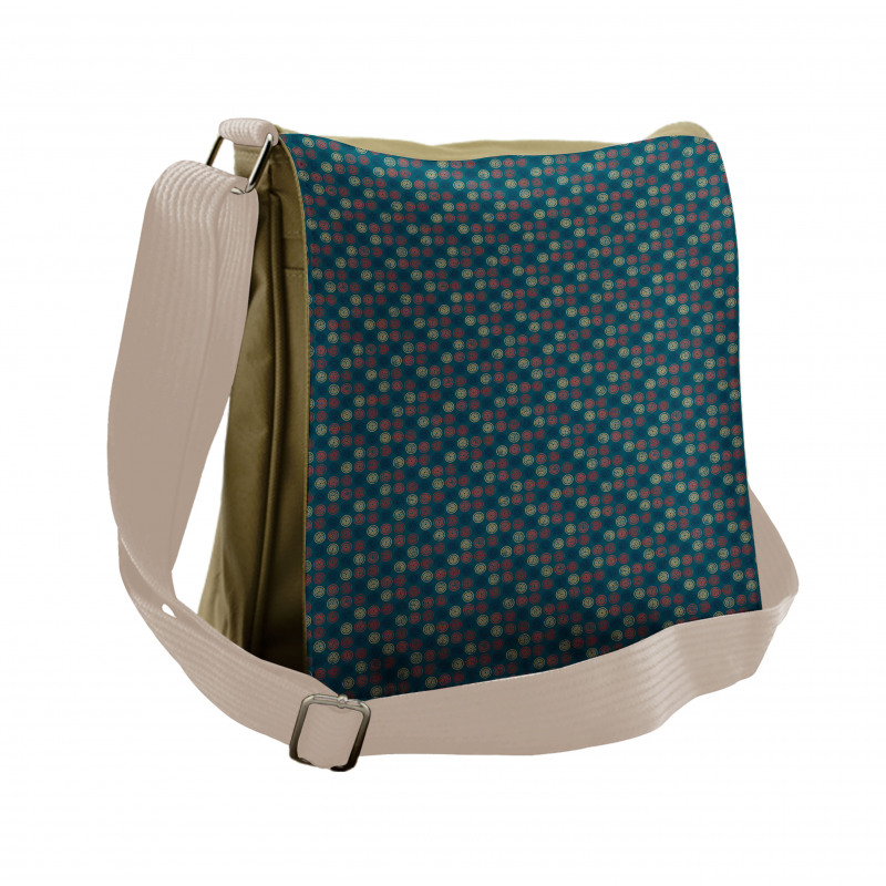 Circles and Stars Messenger Bag