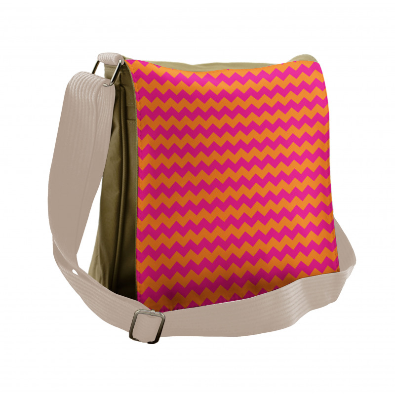 Zigzag Chevron Line Messenger Bag