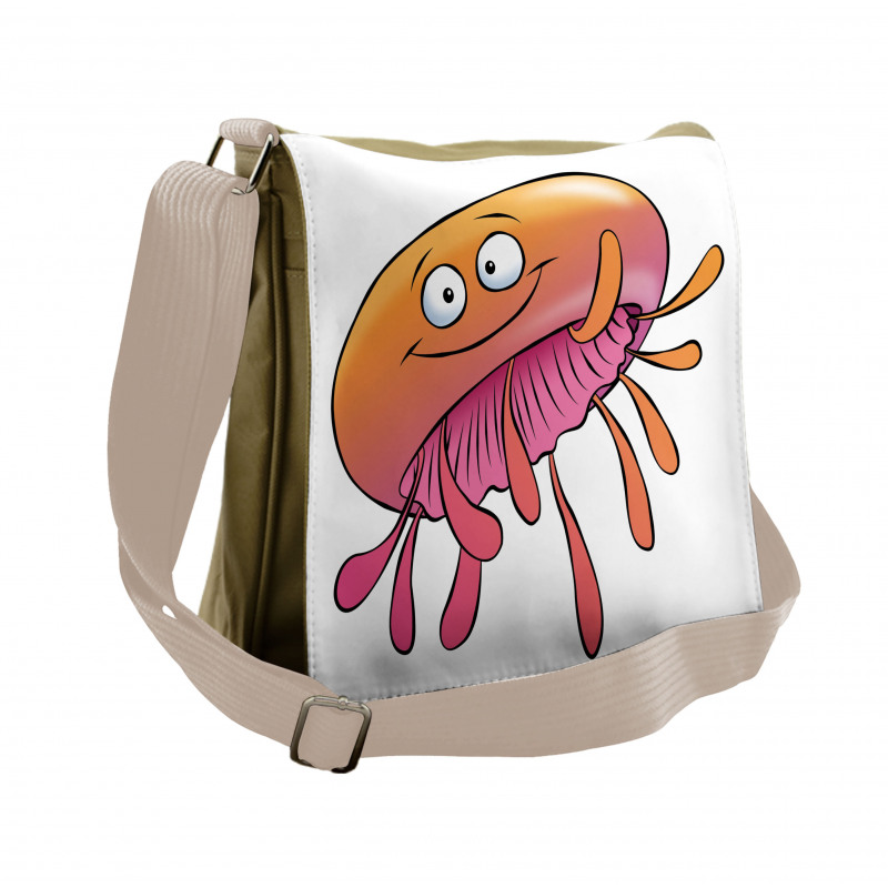 Funny Jellyfish Messenger Bag