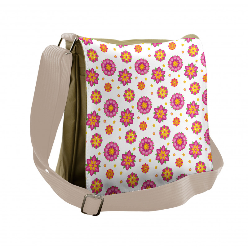 Flower Blooms Messenger Bag