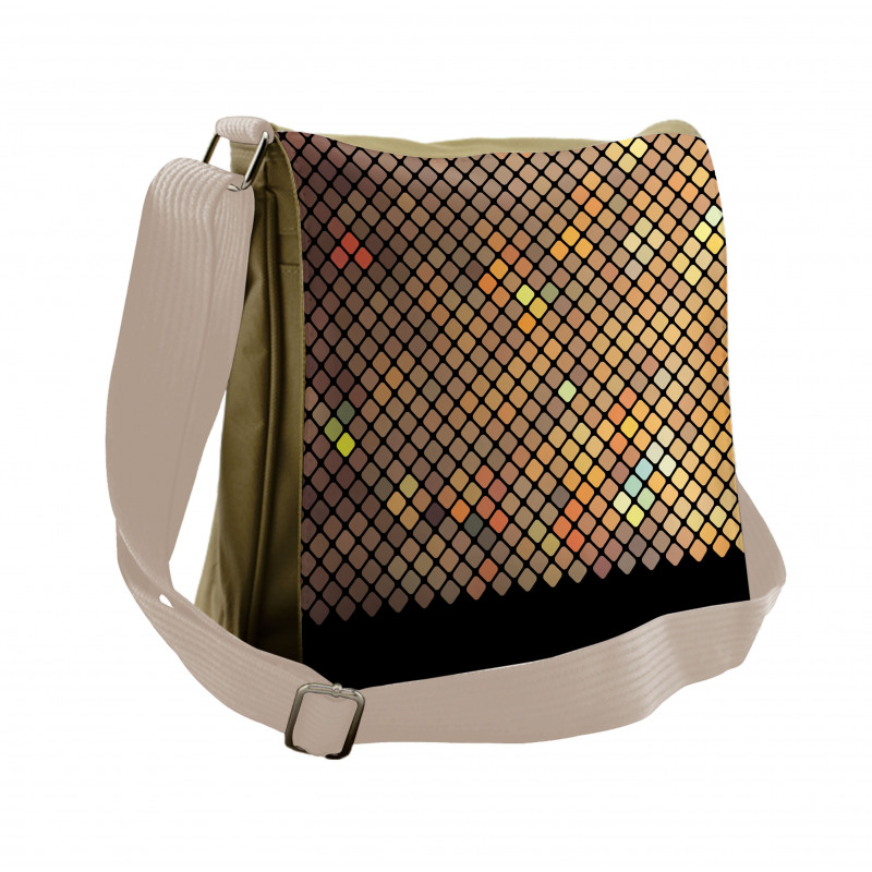 Mosaic of Squares Messenger Bag