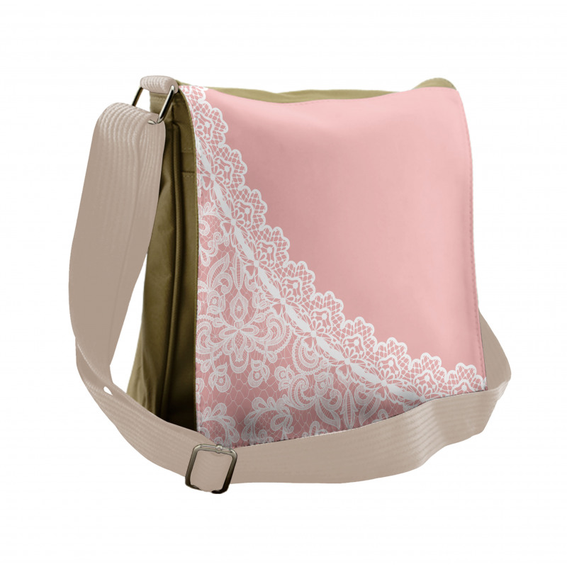 Lace Style Border Messenger Bag