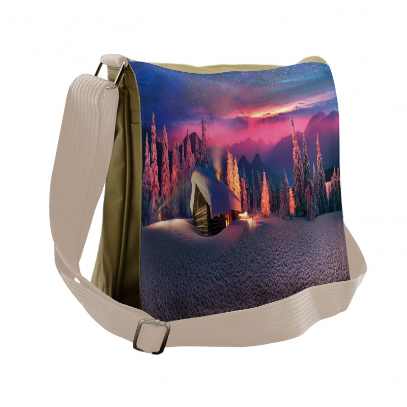 Wild Alpine Scene Messenger Bag