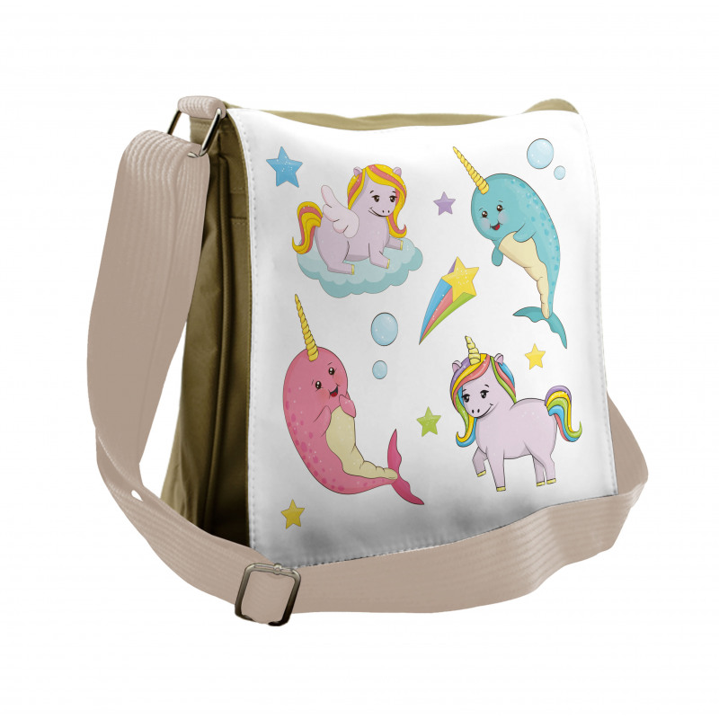 Colorful Rainbow Animal Messenger Bag