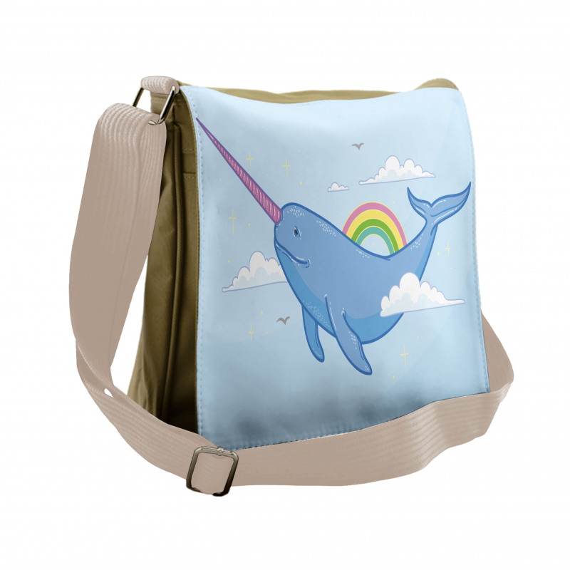 Flying Whale Messenger Bag