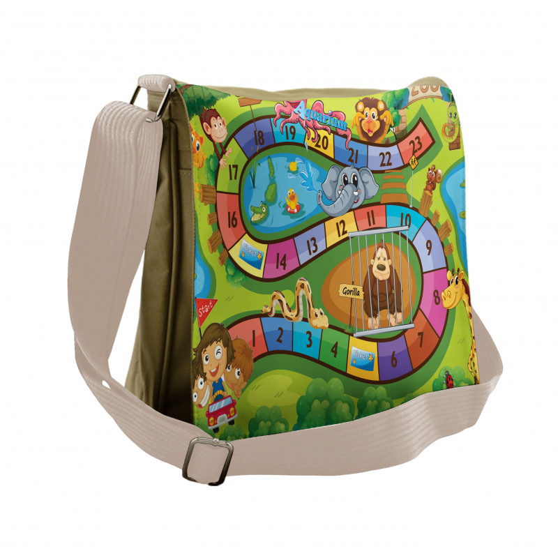 Day in Zoo Messenger Bag