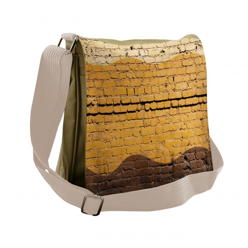 Brick Wall Waves Messenger Bag