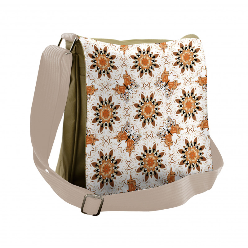 Mandala Butterfly Messenger Bag