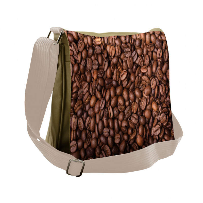 Roasted Coffee Grains Messenger Bag