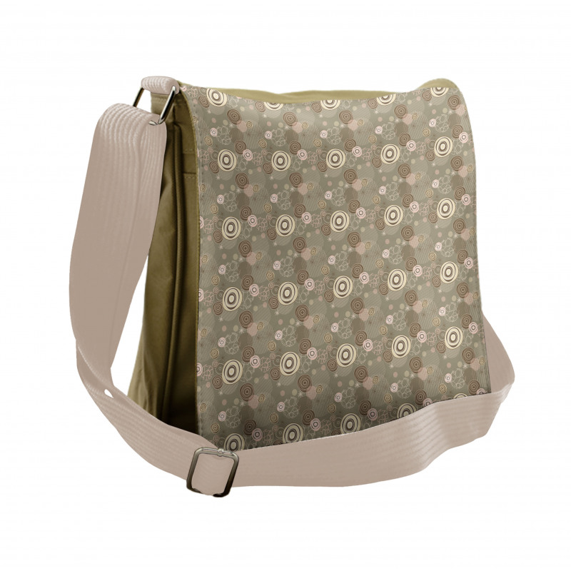 Circles and Lines Messenger Bag