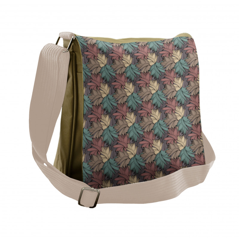 Colorful Foliage Leaves Messenger Bag