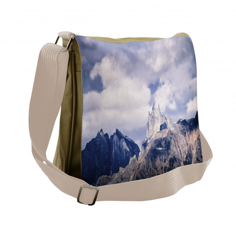 Craggy Peaks Mountains Messenger Bag