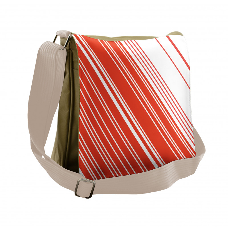 Barcode Lines Design Messenger Bag