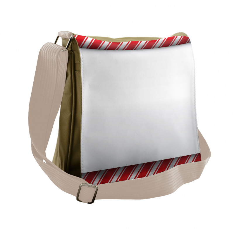 Abstract Borders Messenger Bag