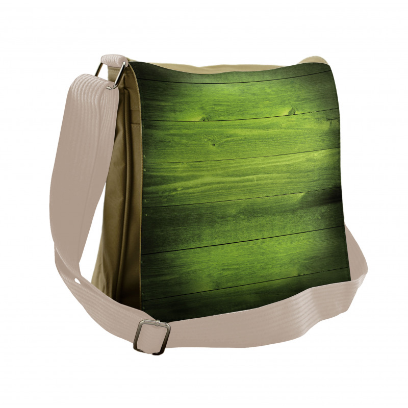 Timber Wood Surface Messenger Bag
