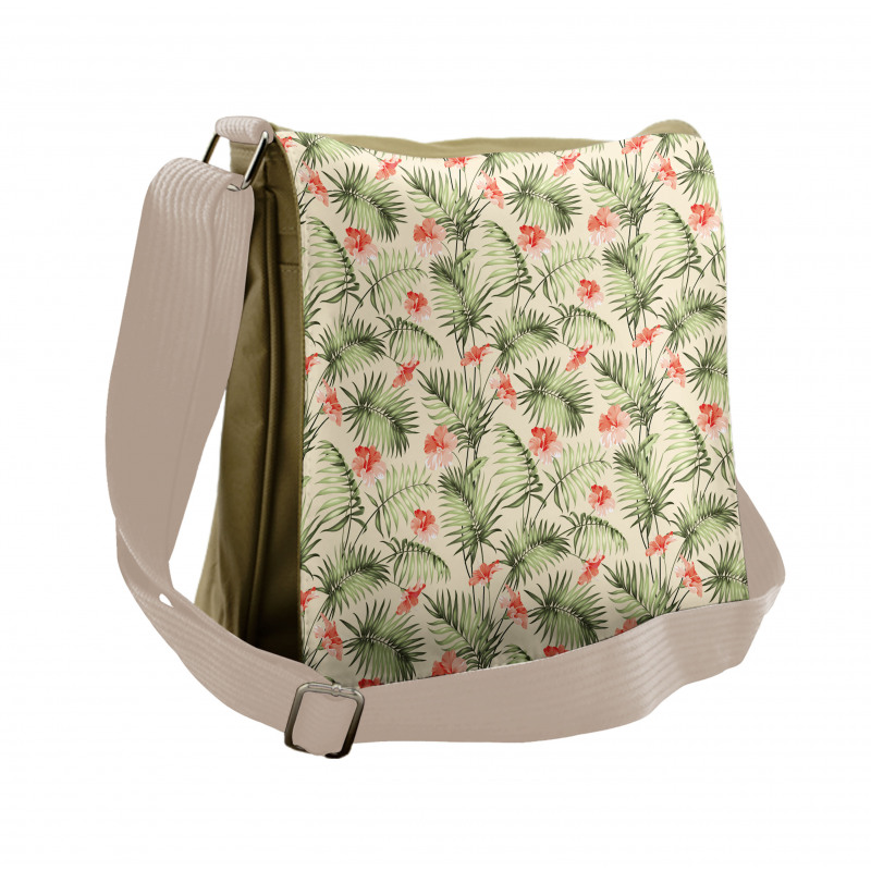 Hawaiian Aloha Hibiscus Messenger Bag