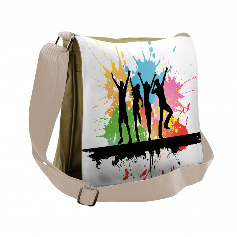 Dance Party People Colors Messenger Bag