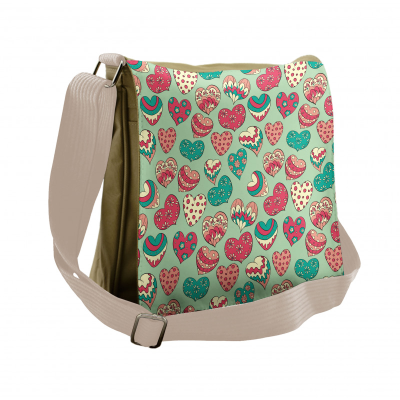 Colorful Love Cheers Messenger Bag