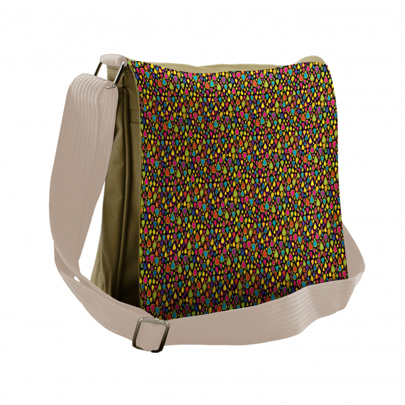 Colorful Teardrop Shape Messenger Bag
