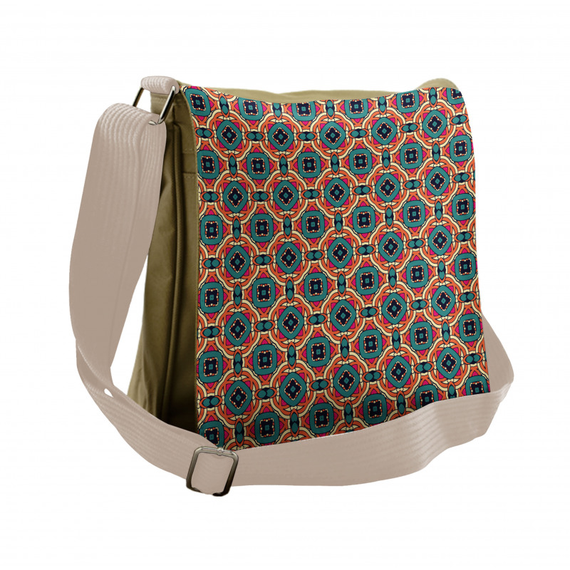 Geometric Shapes Messenger Bag