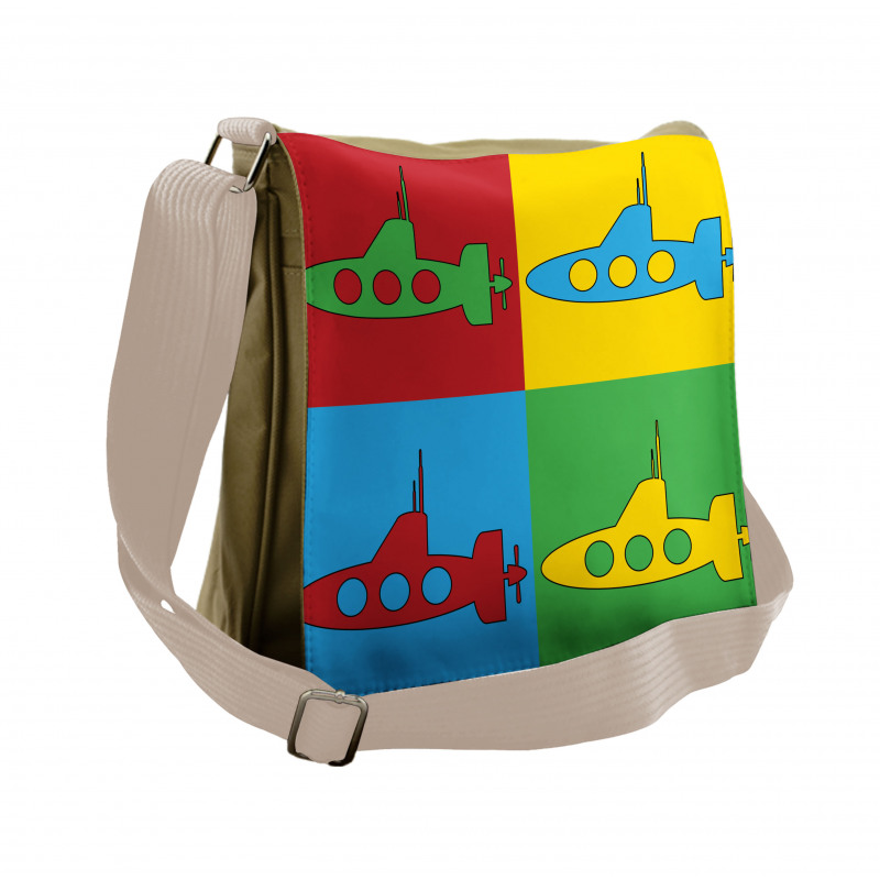 Pop Art Vessel Frames Messenger Bag