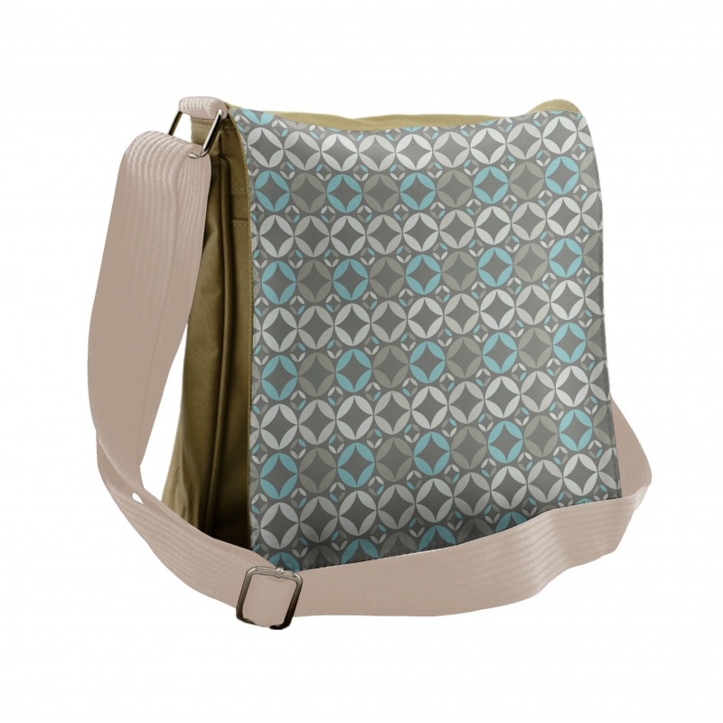 Retro Circles Messenger Bag