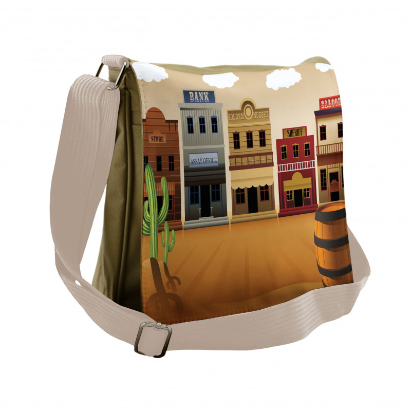 Wild West Village Town Messenger Bag