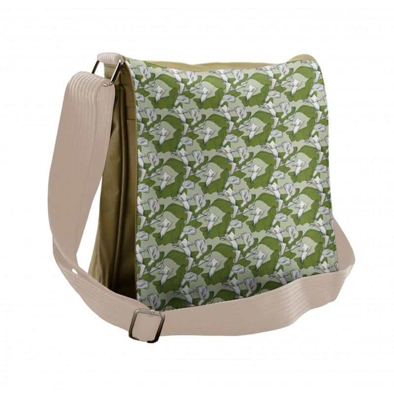 Calla Lilies Messenger Bag