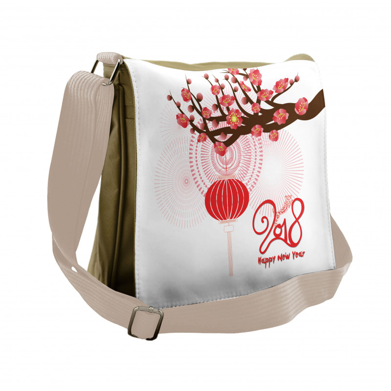 Cherry Branch Lantern Messenger Bag