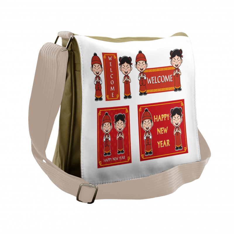 Greeting Kids Messenger Bag