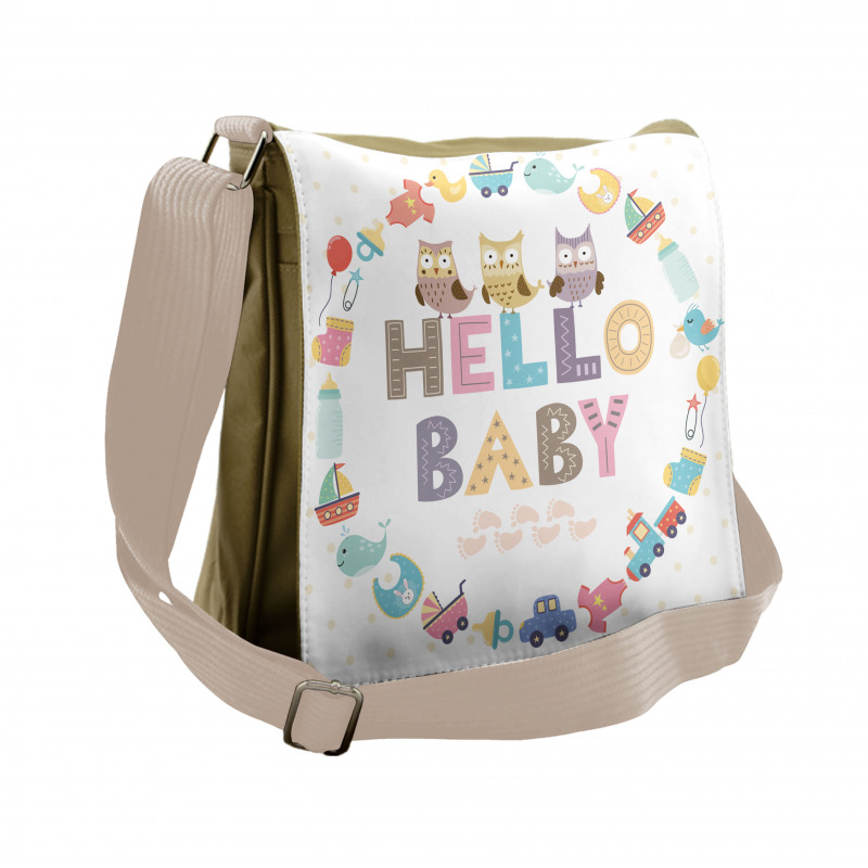 Hello Baby Owls Messenger Bag