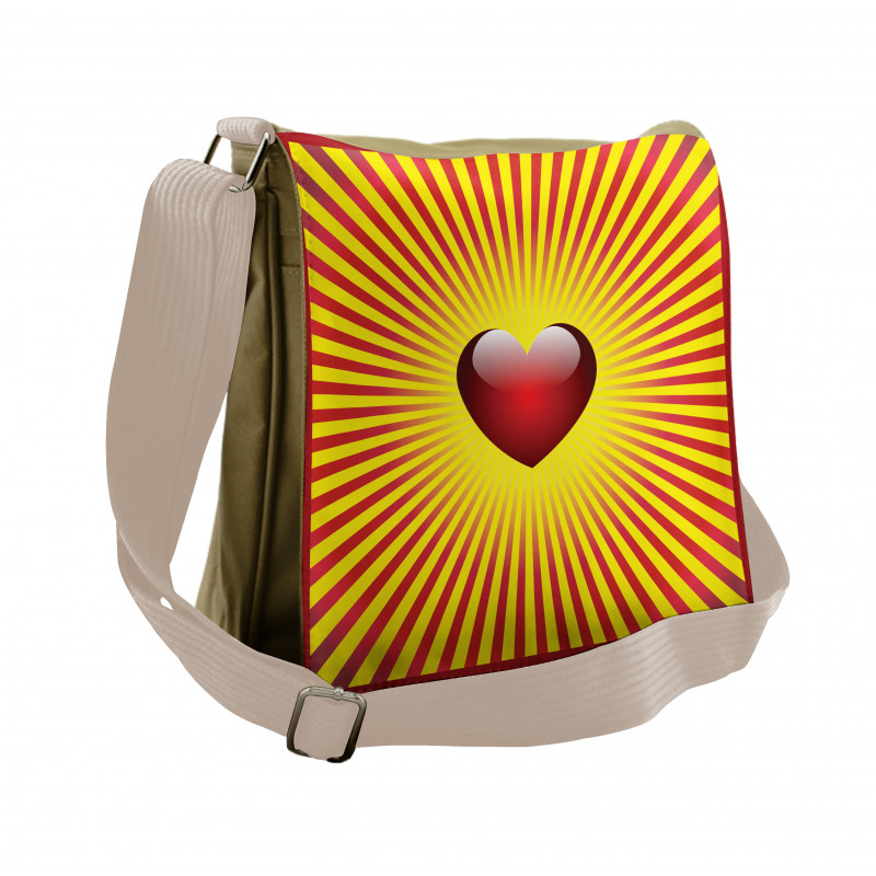 Ombre Love Stripes Messenger Bag