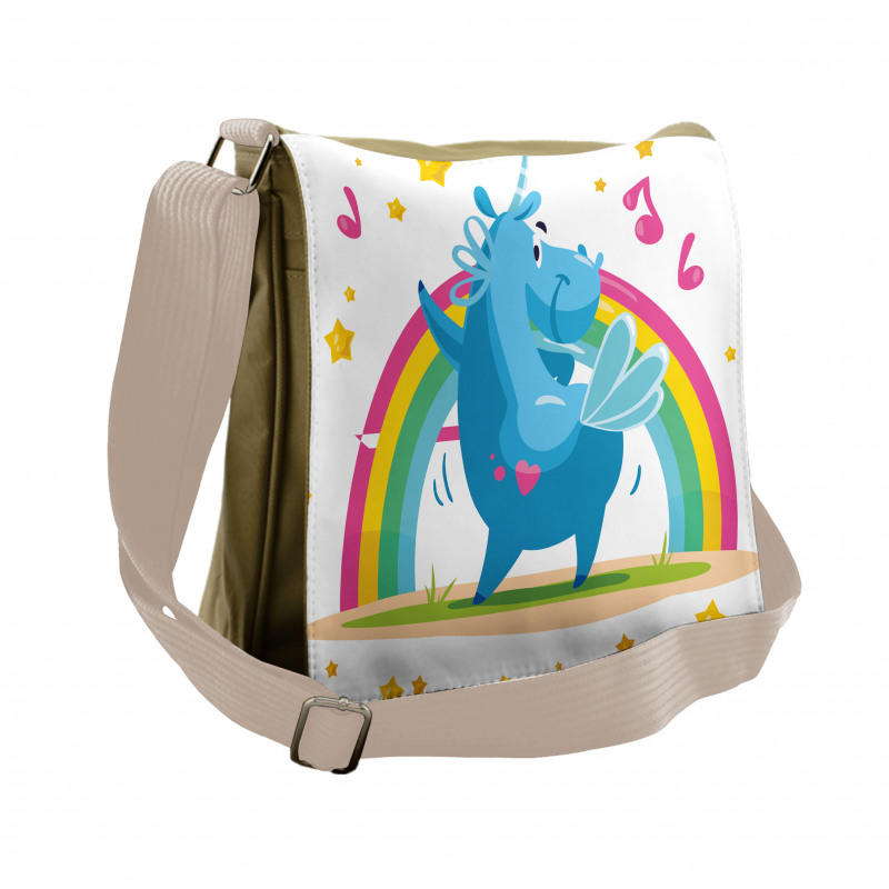 Cartoon Horse Messenger Bag