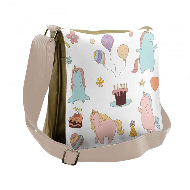 Birthday Animals Messenger Bag