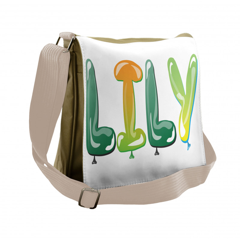 Common Girl Name Balloons Messenger Bag