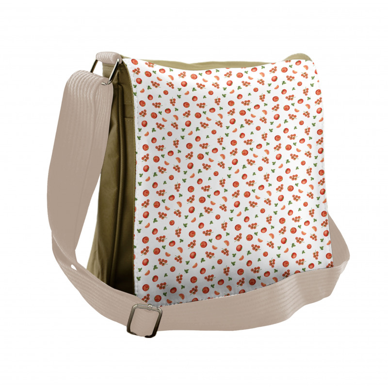 Cherry Tomato Parsley Messenger Bag