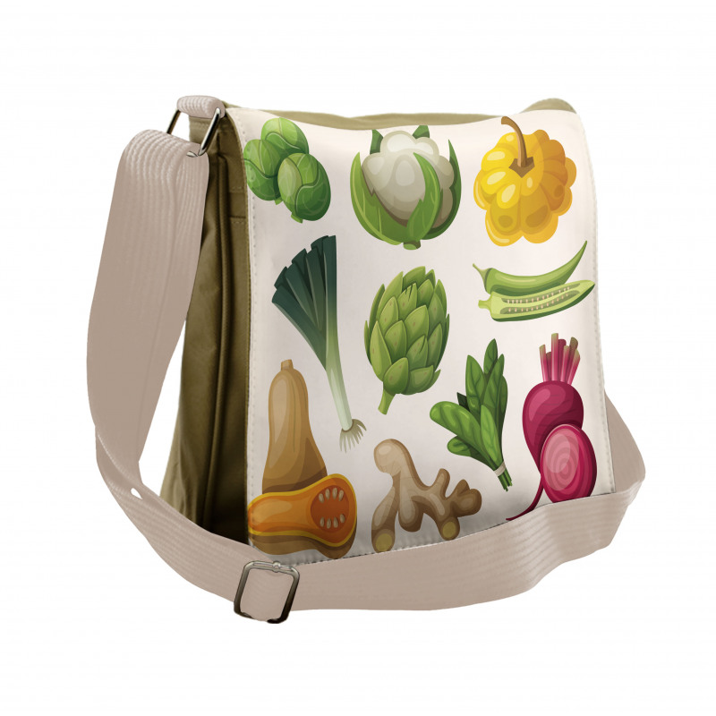 Exotic Fresh Food Messenger Bag