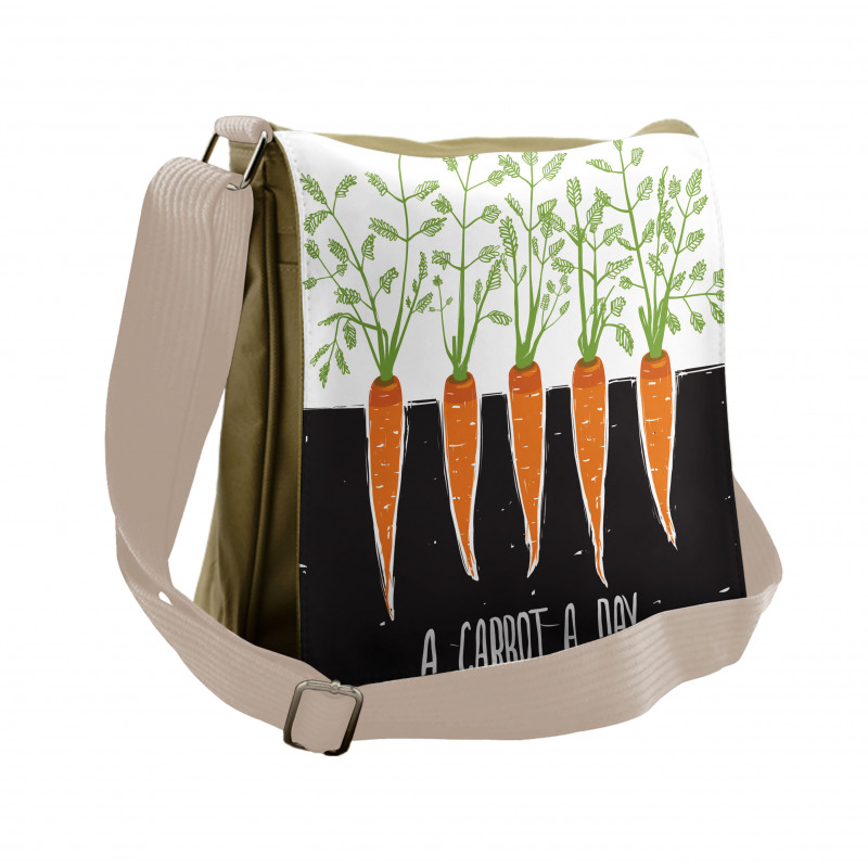 Growing Carrots Messenger Bag