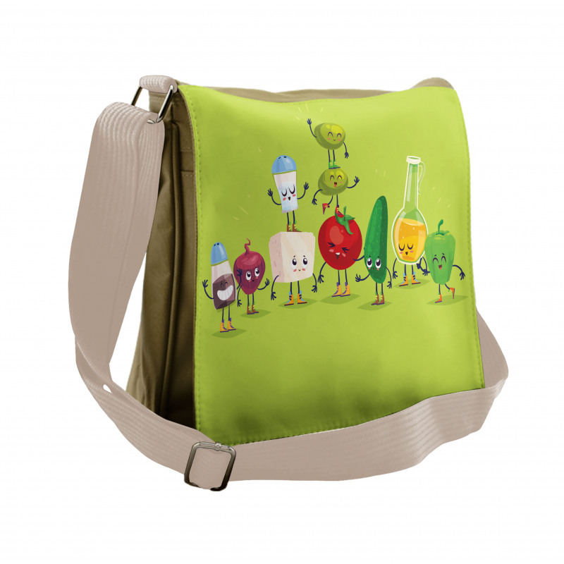 Greek Salad Funny Messenger Bag