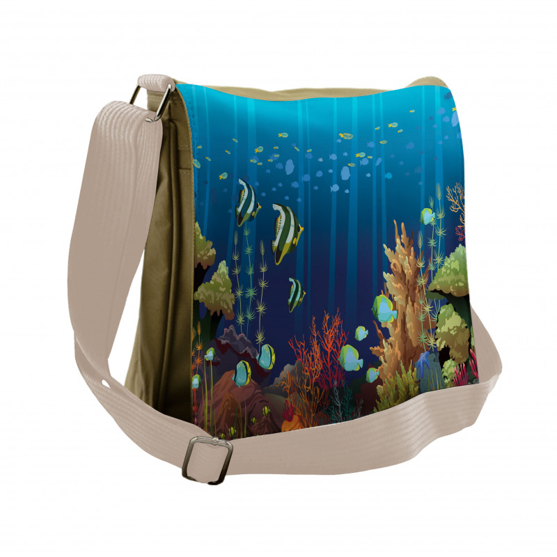 Coral Reef Fishes Messenger Bag