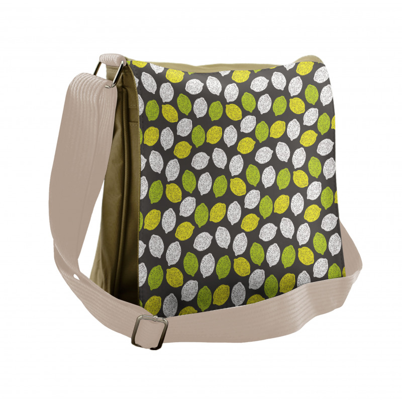 Neatly Scribbled Fruit Messenger Bag