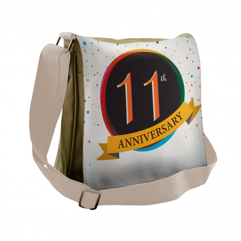 11 Year Retro Style Messenger Bag