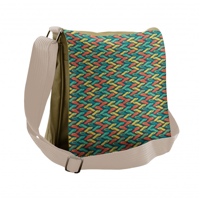 Zigzag Design Slipper Messenger Bag