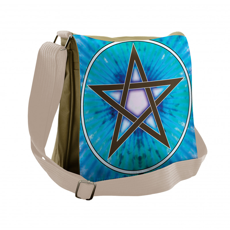 Interlaced Pentagram Messenger Bag