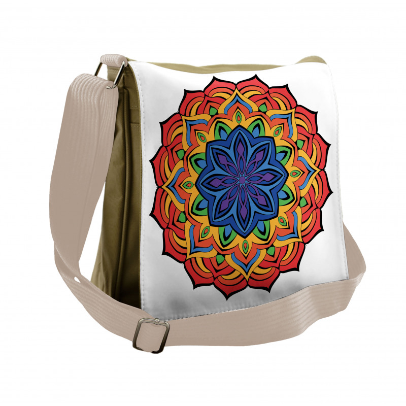 Boho Flowers Messenger Bag