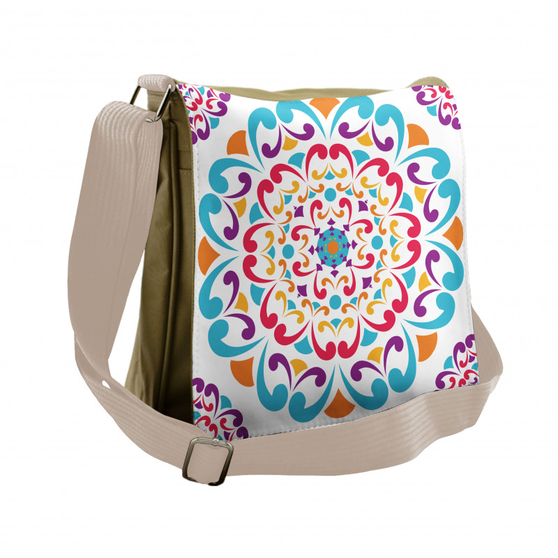 Colorful Swirls Messenger Bag